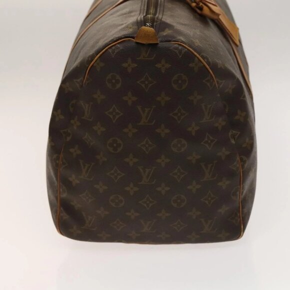 LOUIS VUITTON Monogram Keepall 55 Boston Bag M41424 LV Auth 139639 - Picture 6 of 16